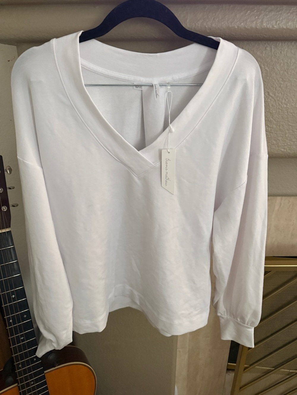 Travis Mathew Cloud Terry pullover white womens size XS